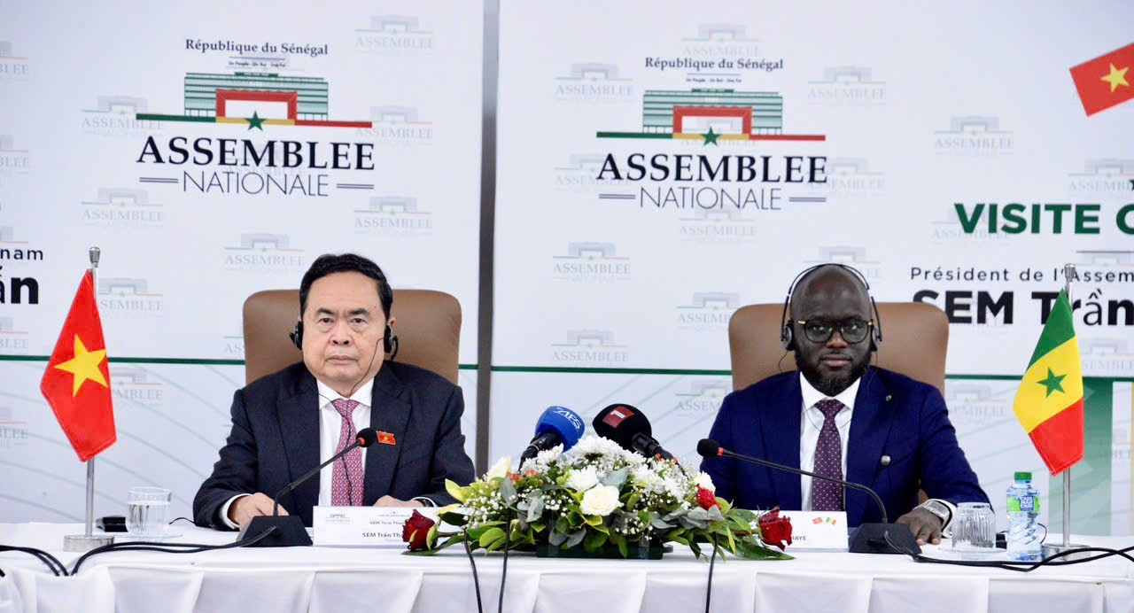 Chủ tịch Quốc hội Trần Thanh Mẫn hội đàm với Chủ tịch Quốc hội Senegal Malick Ndiaye