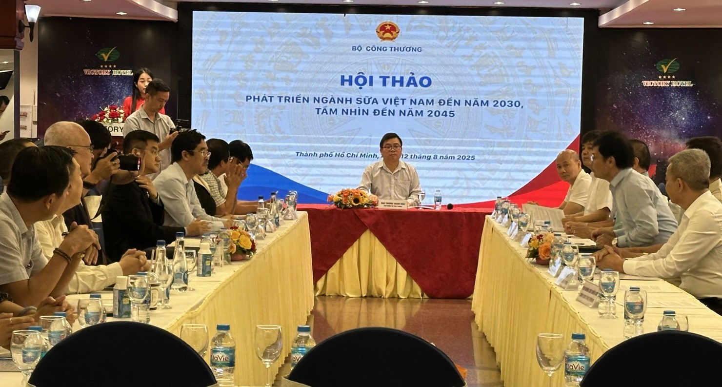 Thứ trưởng Bộ Công Thương Trương Thanh Hoài chia sẻ tại hội thảo. Ảnh: T.H