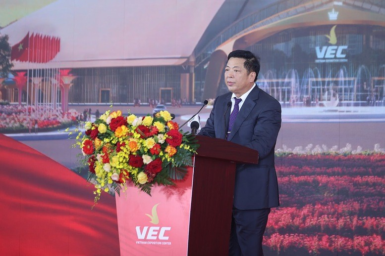 Bộ trưởng Bộ Xây dựng Trần Hồng Minh phát biểu tại buổi lễ - Ảnh: VGP Bộ trưởng Bộ Xây dựng Trần Hồng Minh phát biểu tại buổi lễ - Ảnh: VGP