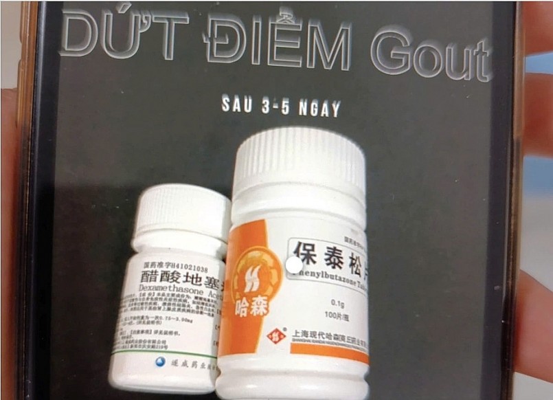 Hình ảnh loại thuốc cấm bệnh nhân mua trên mạng xã hội. Ảnh: Bệnh viện Bạch Mai