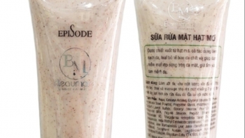 Thu hồi sữa rửa mặt hạt mơ Beaumore chứa chất bảo quản không công bố