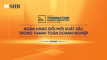 SHB được The Digital Banker vinh danh "Đổi mới xuất sắc trong thanh toán doanh nghiệp"