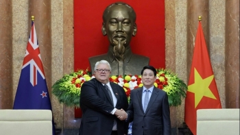 Chủ tịch nước Lương Cường tiếp Chủ tịch Quốc hội New Zealand