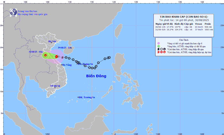 Thủ tướng Chính phủ yêu cầu tập trung ứng phó bão số 6 Nongfa