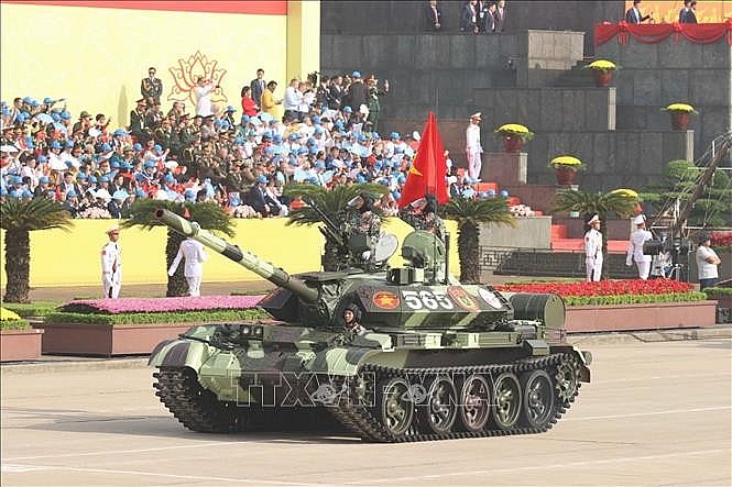 Khối tăng thiết giáp. Ảnh: Hoàng Hà/TTXVN