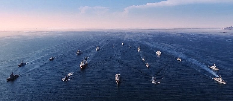 Đội hình chiến dấu hình chữ V.