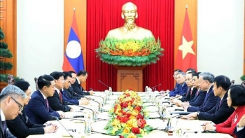 Tổng Bí thư Tô Lâm hội kiến Tổng Bí thư, Chủ tịch nước Lào Thongloun Sisoulith