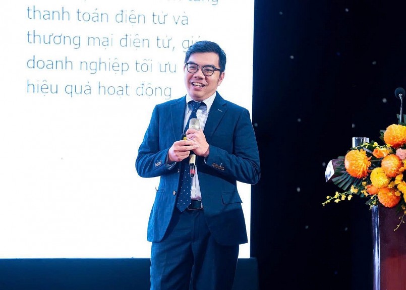 Ông Ngô Bình Nguyên, Giám đốc Phân khúc Hộ kinh doanh VPBank chia sẻ tại sự kiện