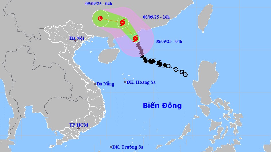 Bão số 7 (Tapah) đổ bộ Trung Quốc, miền Bắc sắp hứng chịu đợt mưa lớn diện rộng