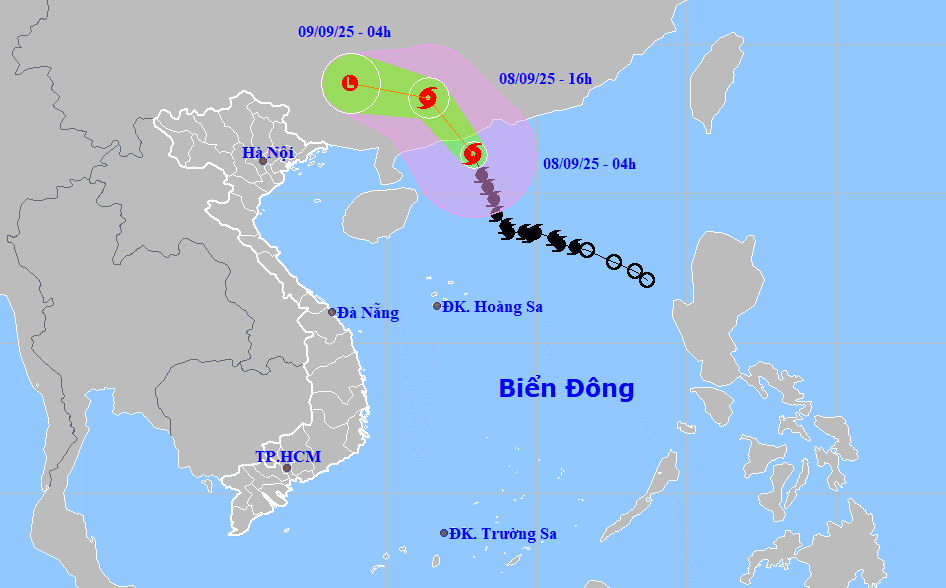 Bão số 7 (Tapah) đổ bộ Trung Quốc, miền Bắc sắp hứng chịu đợt mưa lớn diện rộng