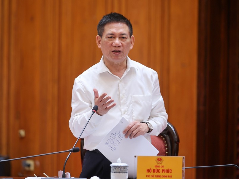 Phó Thủ tướng Chính phủ Hồ Đức Phớc phát biểu tại cuộc họp - Ảnh: VGP/Nhật Bắc Phó Thủ tướng Chính phủ Hồ Đức Phớc phát biểu tại cuộc họp - Ảnh: VGP/Nhật Bắc