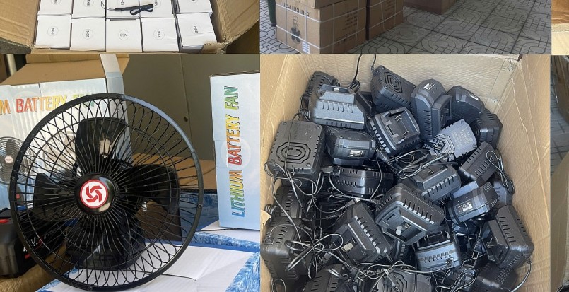 Hà Nội thu giữ hơn 1.800 quạt tích điện và phụ kiện không rõ nguồn gốc
