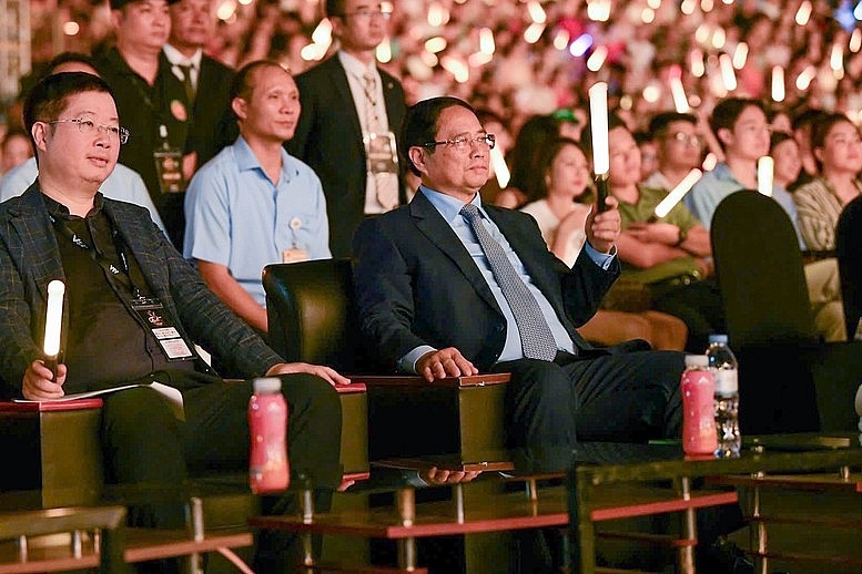 Thủ tướng Chính phủ Phạm Minh Chính dự đại nhạc hội thứ ba do Đài Truyền hình Việt Nam (VTV) tổ chức mang tên