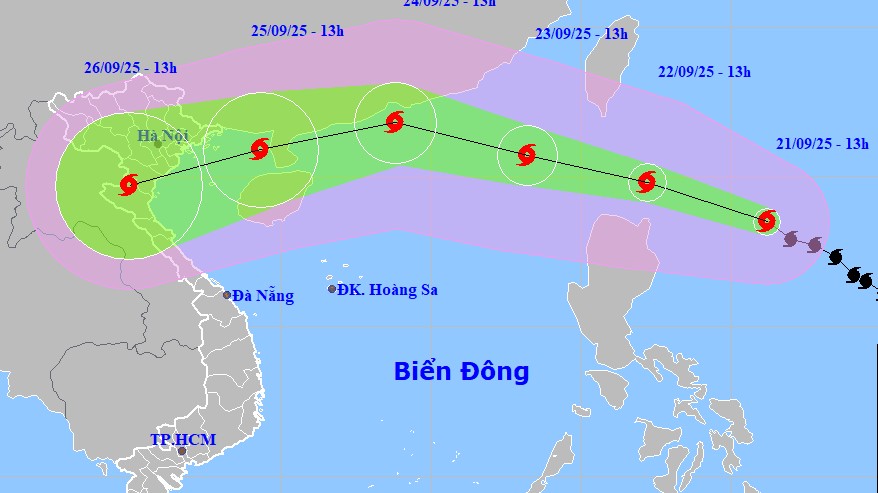 Bão Ragasa mạnh giật trên cấp 17 sắp vào Biển Đông, có thể là cơn bão mạnh nhất năm 2025