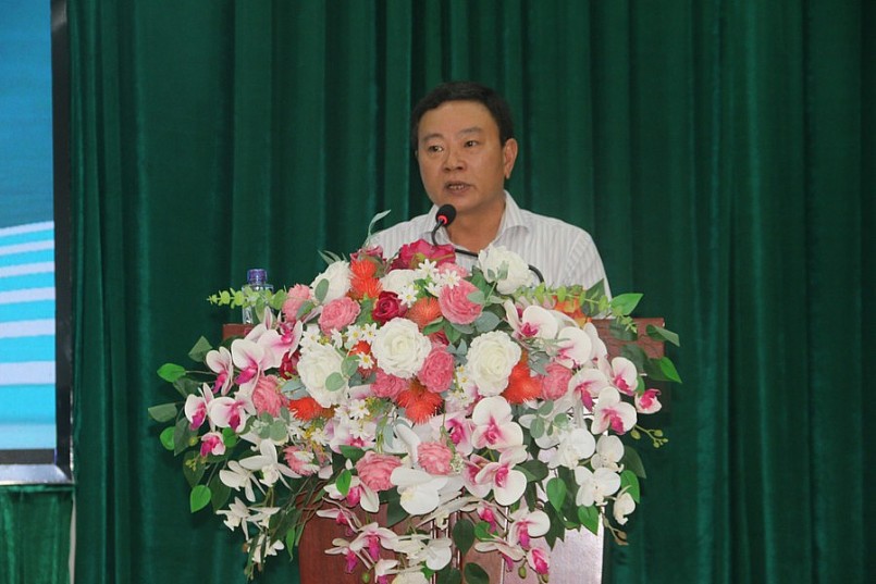 Ông Ngô Văn Hoan, Phó Tổng Giám đốc Nhà xuất bản Giáo dục Việt Nam phát biểu