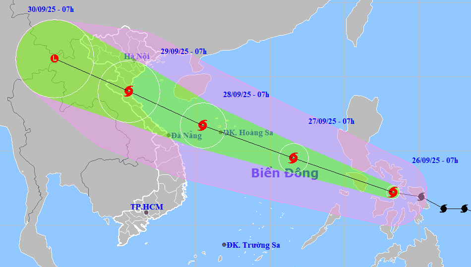 Bão Bualoi tiến vào Biển Đông, dự báo mạnh tới cấp 13 khi áp sát Bắc Trung Bộ