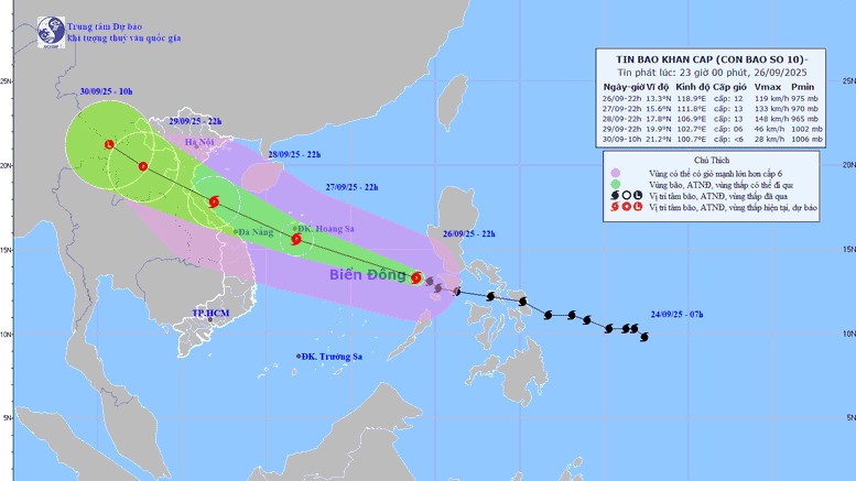 Thủ tướng chỉ đạo khẩn trương ứng phó với bão số 10 Bualoi