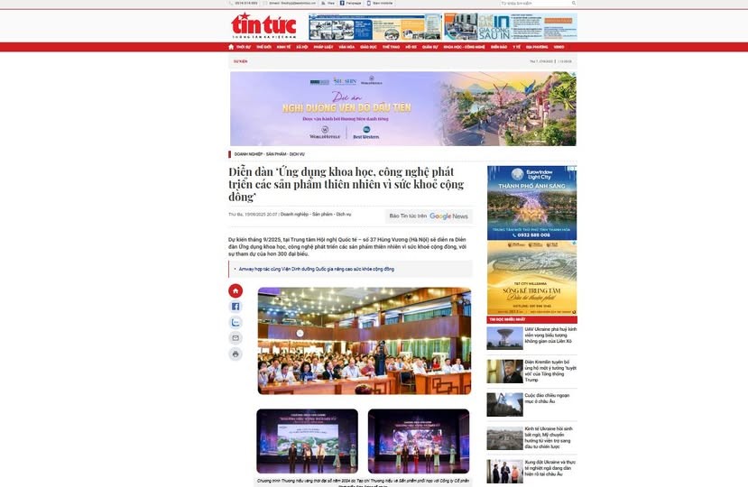Báo chí đậm nét phản ánh Diễn đàn “Ứng dụng khoa học, công nghệ phát triển các sản phẩm thiên nhiên vì sức khỏe cộng đồng”
