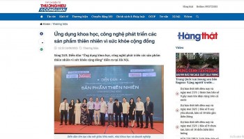 Báo chí phản ánh đậm nét Diễn đàn "Ứng dụng khoa học, công nghệ phát triển các sản phẩm thiên nhiên vì sức khỏe cộng đồng"