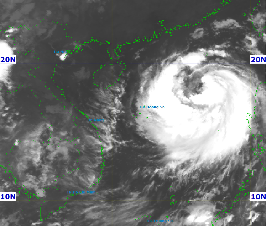 Bão Matmo (bão số 11) tăng cấp thần tốc, dự báo đạt sức gió cấp 13 giật 16