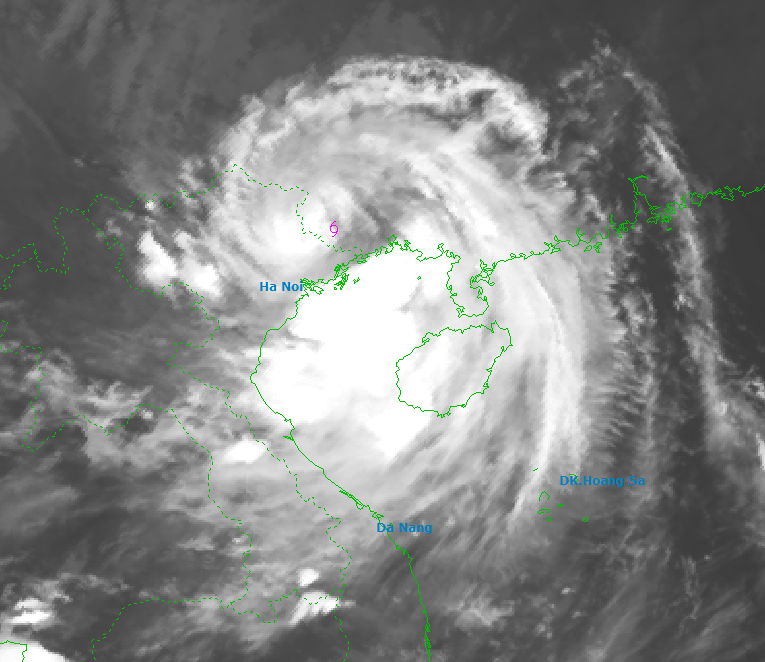 Dự báo trong ngày hôm nay, bão sẽ tiếp tục di chuyển nhanh theo hướng Tây Tây Bắc với tốc độ khoảng 20 km/h, đi sâu vào vùng núi phía Bắc nước ta và suy yếu dần thành áp thấp nhiệt đớiẢnh: NCHMF Dự báo trong ngày hôm nay, bão sẽ tiếp tục di chuyển nhanh theo hướng Tây Tây Bắc với tốc độ khoảng 20 km/h, đi sâu vào vùng núi phía Bắc nước ta và suy yếu dần thành áp thấp nhiệt đớiẢnh: NCHMF