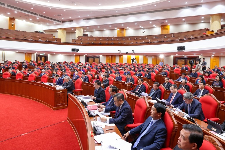 Các đại biểu dự Hội nghị lần thứ 13, Ban Chấp hành Trung ương Đảng khóa XIII - Ảnh: VGP