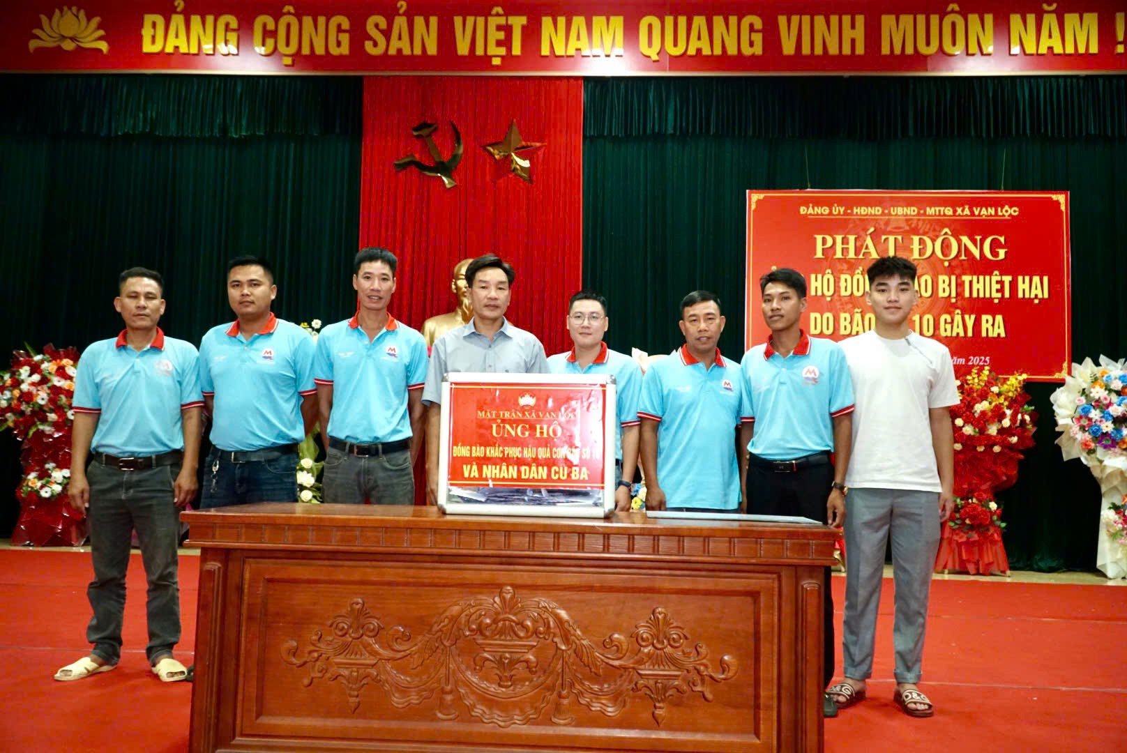 Xã Vạn Lộc Thanh Hoá phát động ủng hộ đồng bào vùng bão lũ: Lan tỏa tinh thần “Tương thân tương ái”