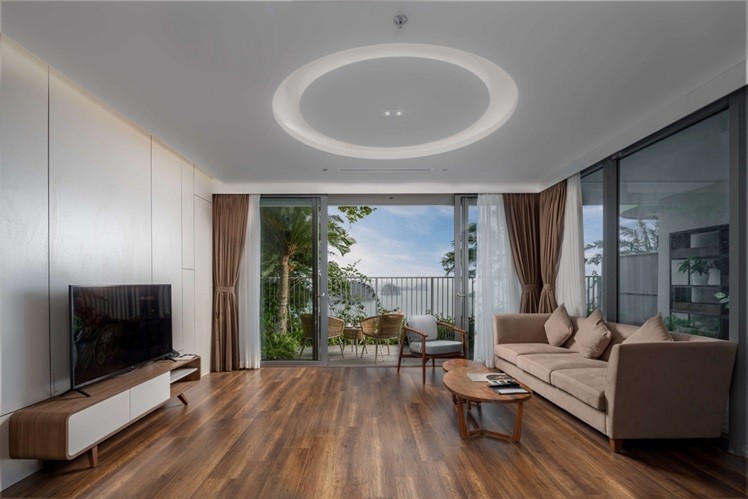 Không gian căn hộ nghỉ dưỡng hướng vịnh di sản Lan Hạ mang đến giá trị sống - giá trị kinh doanh cho các nhà đầu tư tại Flamingo Cát Bà Resorts.