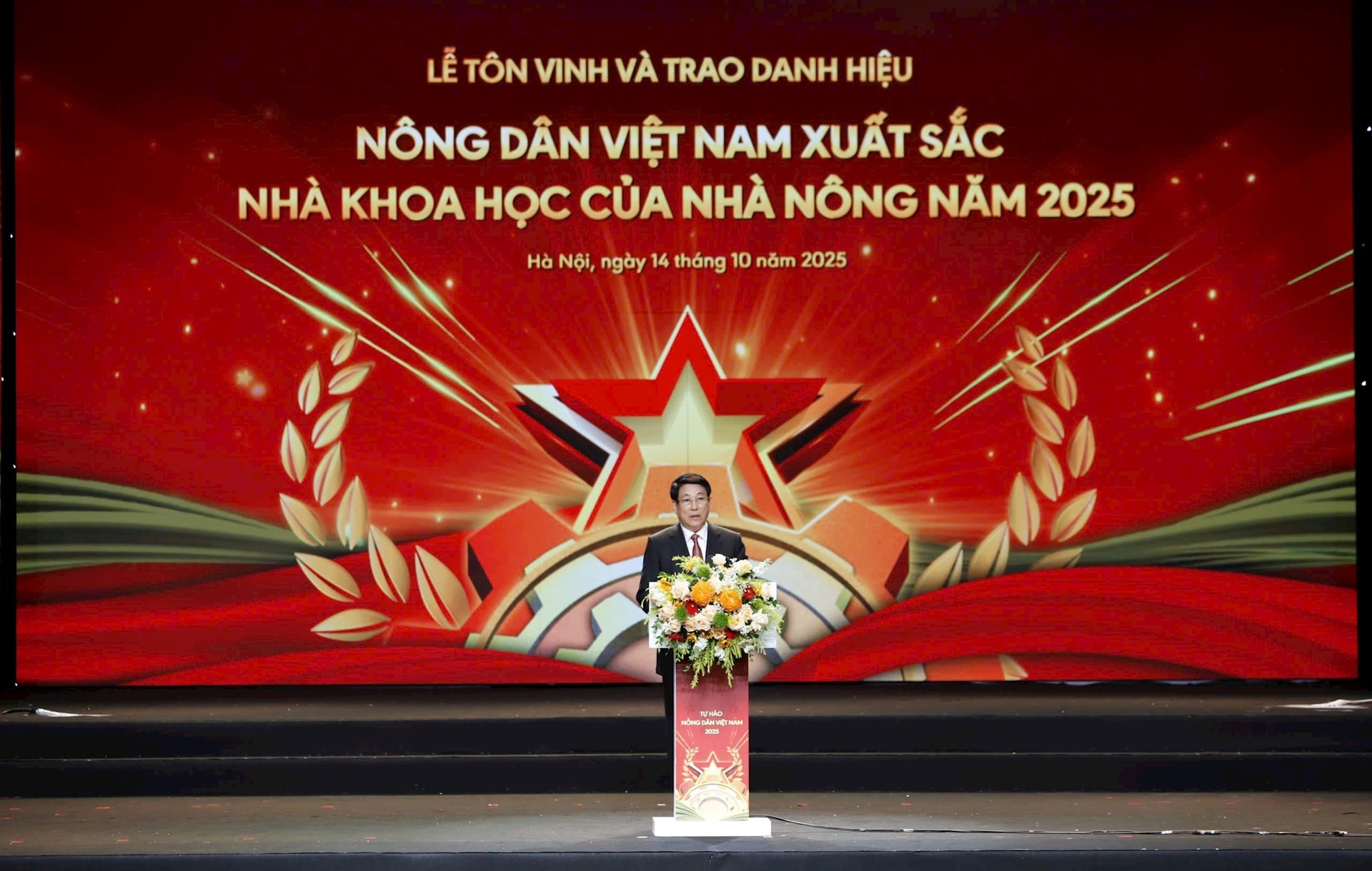 Chủ tịch nước Lương Cường phát biểu tại chương trình. Ảnh: Dân Việt.