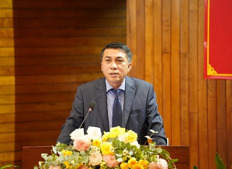 BS CKII Phạm Thanh Việt, Phó Giám đốc phụ trách quản lý, điều hành Bệnh viện Chợ Rẫy, chia sẻ tại hội nghị Quốc tế Kiểm soát nhiễm khuẩn 2025. Ảnh: BVCC