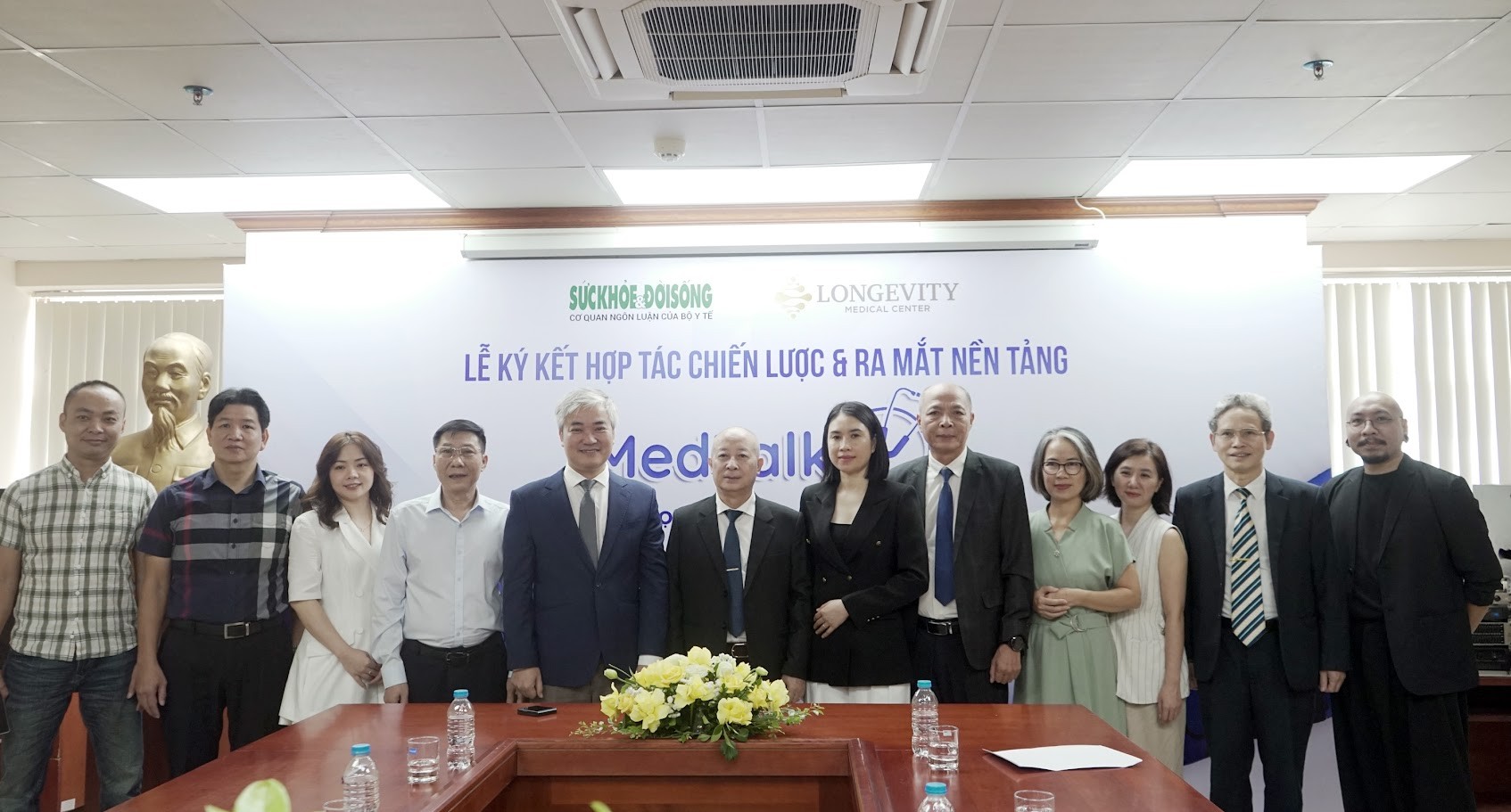 Báo Sức khỏe & Đời sống và Longevity Medical Center ký kết hợp tác chiến lược, ra mắt nền tảng Medtalks - nền tảng truyền thông về y học trường thọ