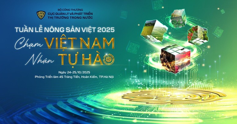 Tuần lễ Nông sản Việt 2025 quy tụ các sản phẩm tiêu biểu, đặc sản vùng miền của 34 tỉnh, thành phố trên cả nước