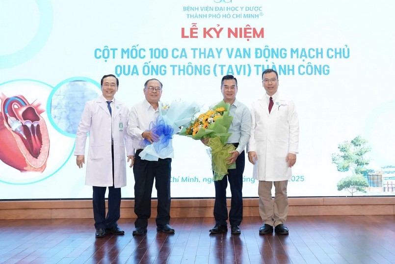 Bệnh viện Đại học Y Dược TPHCM đã thực hiện thành công hơn 100 ca TAVI và hướng đến những cột mốc mới (Ảnh: BV).