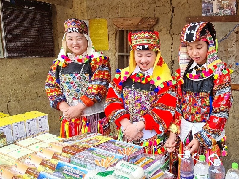 Văn hóa bản địa của người Lô Lô là dấu ấn nổi bật của làng Lô Lô Chải, xã Lũng Cú, tỉnh Tuyên Quang. Ảnh: Đào Thanh.