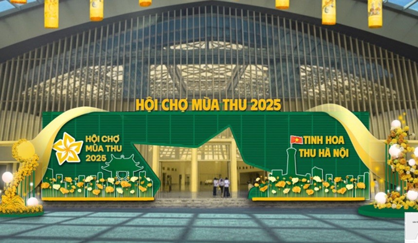  Cổng vào Hội chợ Mùa Thu 2025. 