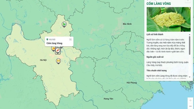 Bản đồ nông sản Việt sẽ được giới thiệu và cập nhật công khai trên website: www.dms.gov.vn.