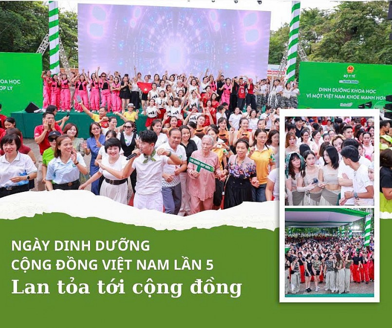 “Ngày Dinh dưỡng cộng đồng Việt Nam” lần 5 đã tạo nên một không gian chia sẻ, nơi kiến thức dinh dưỡng và tinh thần vận động lan truyền mạnh mẽ.