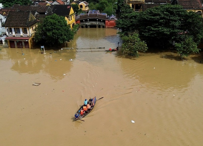 Lũ ở Hội An, Đà Nẵng ngày 31/10. Ảnh: Nguyễn Đông
