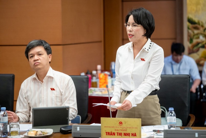 Đại biểu Trần Thị Nhị Hà (đoàn Hà Nội). Ảnh: Quốc hội