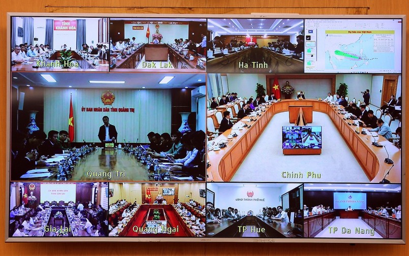 Các địa phương họp trực tuyến về công tác ứng phó với bão số 13 (Ảnh: Minh Khôi). Các địa phương họp trực tuyến về công tác ứng phó với bão số 13 (Ảnh: Minh Khôi).