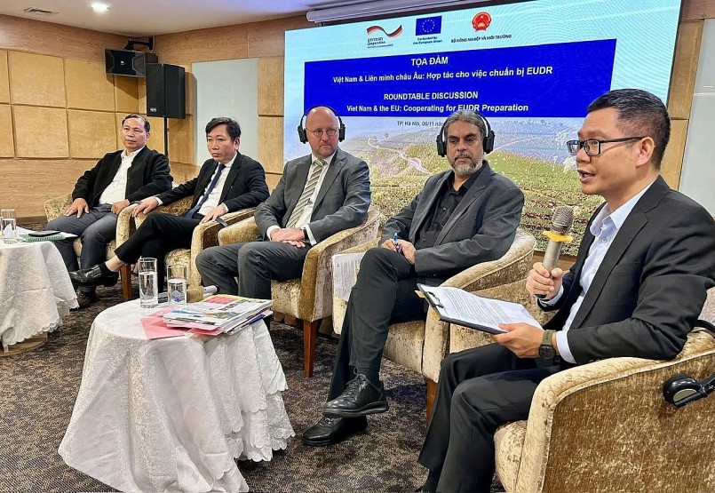 Các chuyên gia, đại diện cơ quan,.tổ chức quốc tế tham gia chia sẻ tại toạ đàm.