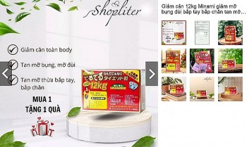 Yêu cầu Shopee gỡ khẩn cấp sản phẩm "Giảm cân 12kg MINAMI" vì giả mạo giấy phép