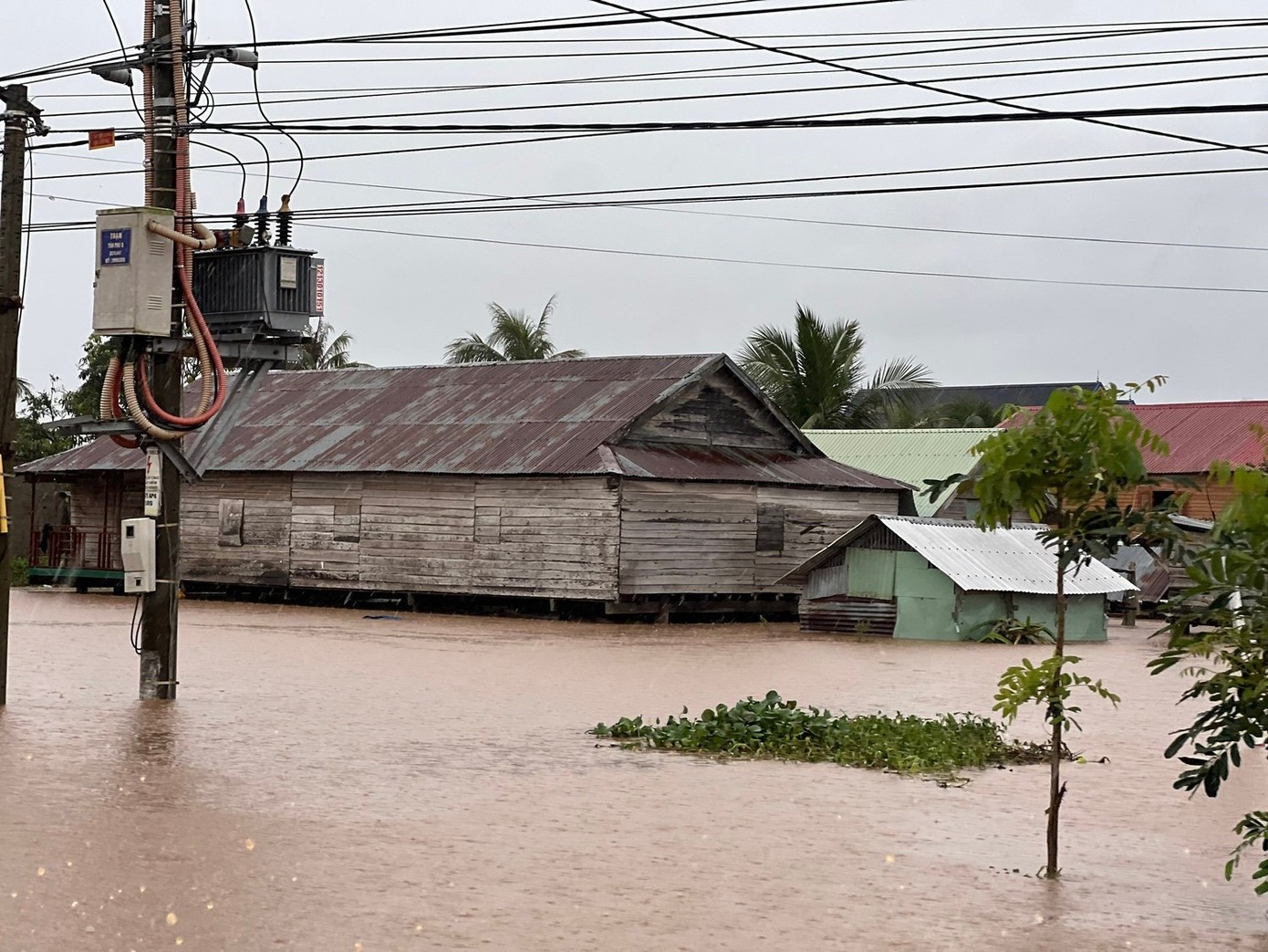 Tình hình ngập lụt xảy ra rất nghiêm trọng ở Phú Yên cũ, Bình Định cũ và Khánh Hoà. Ảnh TPO
