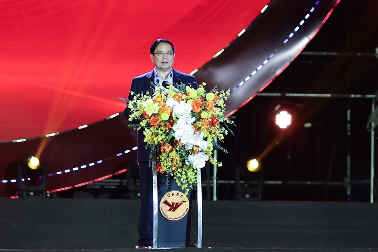 Thủ tướng Phạm Minh Chính phát biểu tại lễ khai mạc - Ảnh: VGP