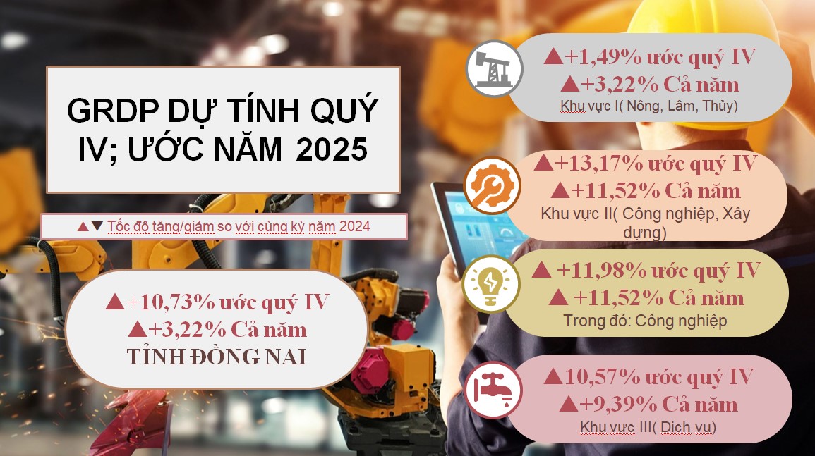 Đồng Nai bứt phá mạnh mẽ, GRDP năm 2025 vượt mục tiêu, khẳng định vai trò đầu tàu kinh tế của vùng và cả nước- Ảnh 1. Đồng Nai bứt phá mạnh mẽ, GRDP năm 2025 vượt mục tiêu, khẳng định vai trò đầu tàu kinh tế của vùng và cả nước- Ảnh 1.