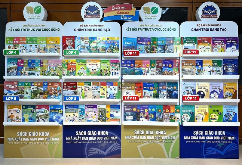 SGK lớp 4-8-11 thuộc bộ sách Kết nối tri thức với cuộc sống và Chân trời sáng tạo.