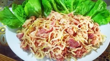 Phú Thọ: Đặc sản Thịt chua Đu Đủ nức tiếng hút khách du lịch