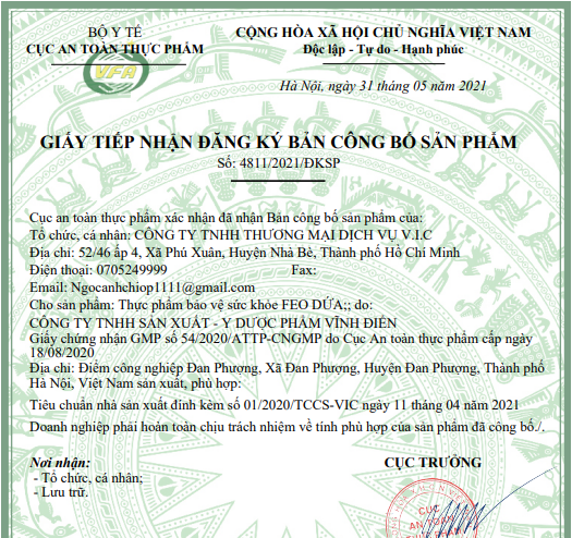 Cảnh báo: Sản phẩm TPBVSK Feo dứa và Viên uống thảo mộc Mộc slim có chứa chất cấm