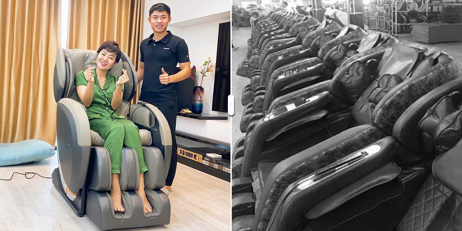 Cảnh giác với hàng nhái hãng ghế massage nhật bản tokuyo trên thị trường