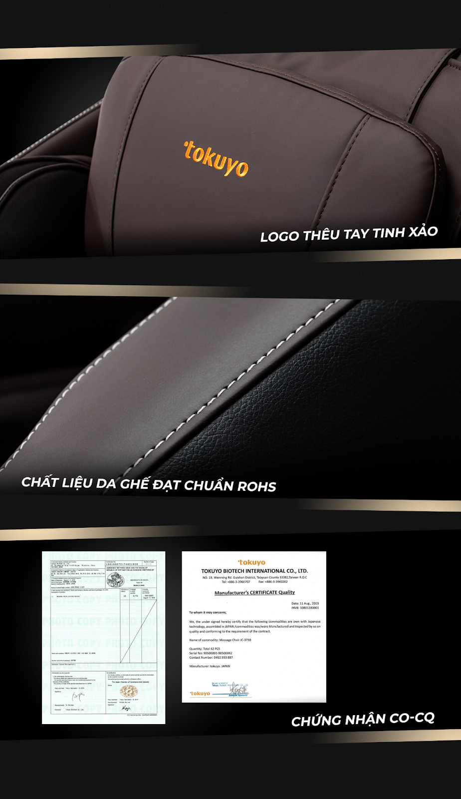 Cảnh giác với hàng nhái hãng ghế massage nhật bản tokuyo trên thị trường